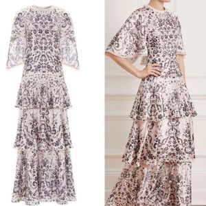 Needle and Thread Pasty Bow Gown in blush, size 6